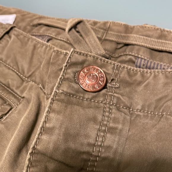 Hickey Olive Copper Button Down Adjustable Pant 32 W 33 L - Picture 2 of 16